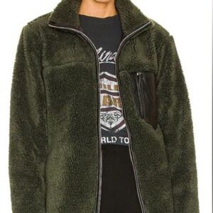 Anine Bing Forest Green Sherpa Jacket